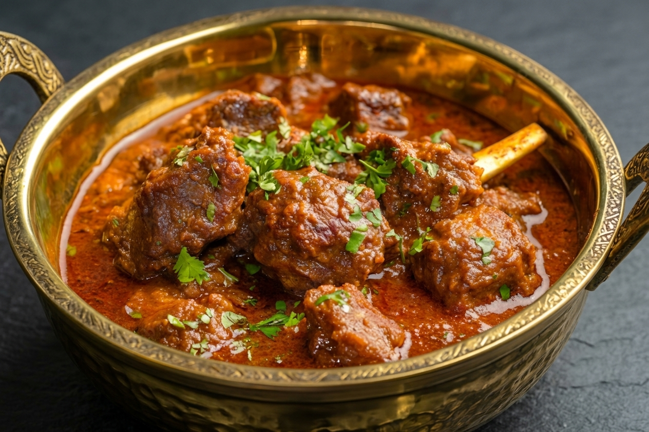 Handi Curry Veg – $18.99 | Chicken – $21.99 | Lamb – $24.99 | Goat – $27.99