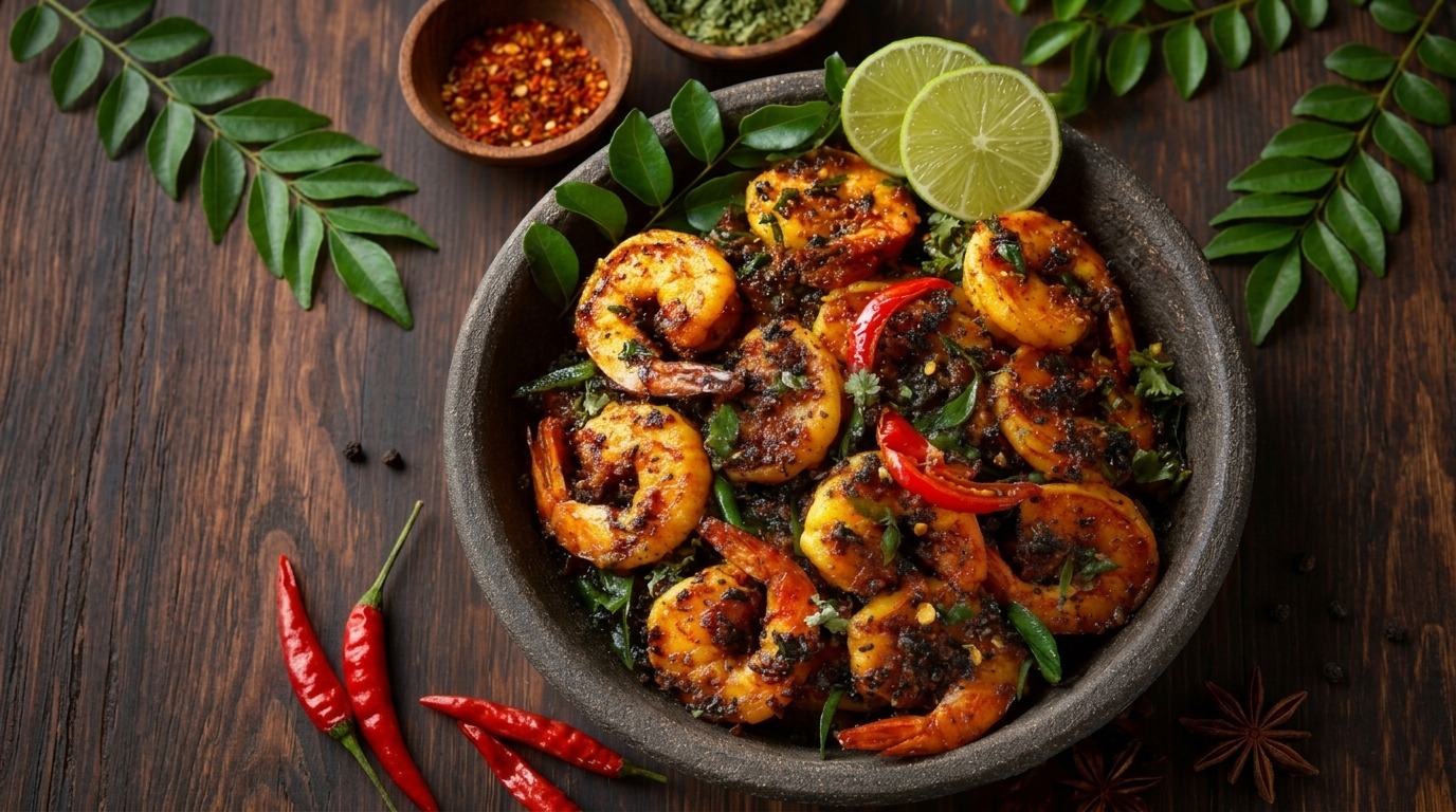 Shrimp Pepper Fry